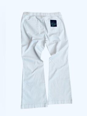 MS CELLO ~ White Deluxe Comfort Stretch Denim Wide Leg Slacks size 3X
